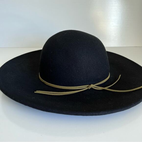 World Market 100% Wool Black Hat - Picture 3 of 8